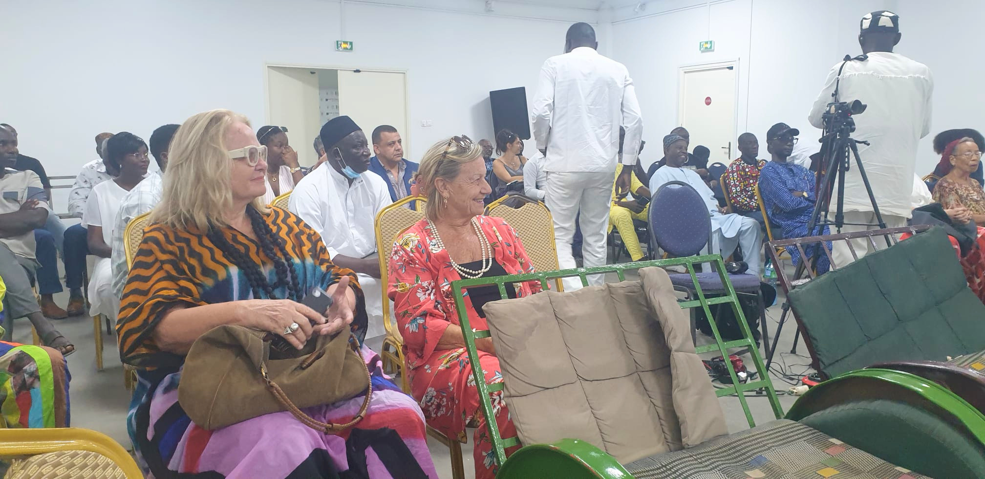 Gallery visitors at a diaspora education and cultural dialogue event