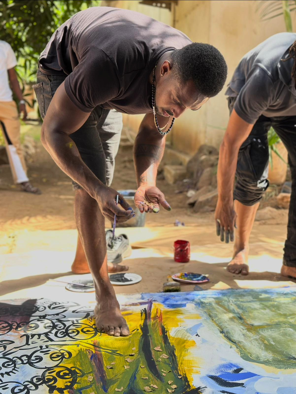 Artist at work &mdash; Senegal & Caribbean Cultural Exchange Initiative